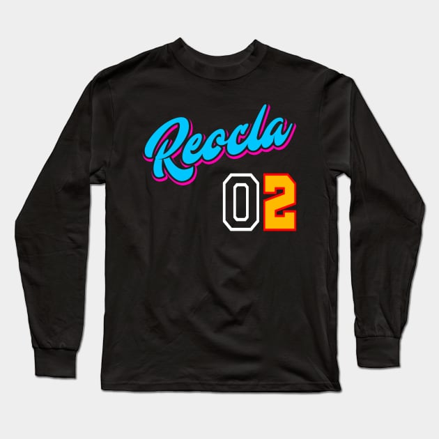 Miami Heat Color Long Sleeve T-Shirt by REOCLA